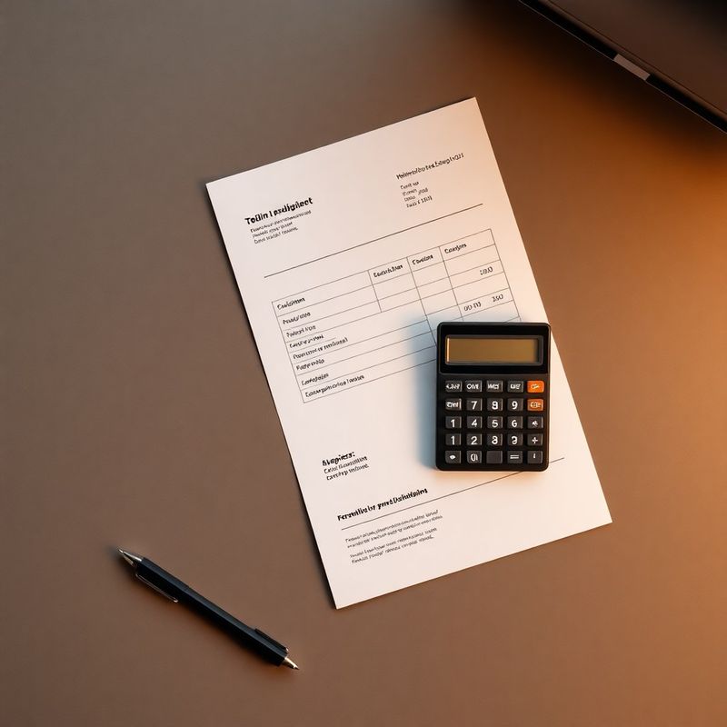 Fluturaș de salariu și calculator pe un birou